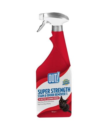 OUT! Super Strength Pet Stain and Odour Remover| Enzymatic Pro-Bacteria Cleaner 500 ml Vanilla 1 count (Pack of 1)