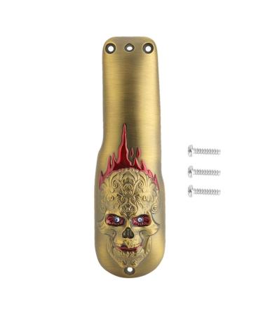 Professional Hair Clipper Front Cover - Electric Hair Cutter Trimmer Protective Casing for WAHL (Skull Gold - Buy Online on SooperMarket.com
