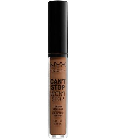 NYX Can't Stop Won't Stop Full Coverage Concealer in Cappuccino 0.025 - Long Lasting Formula - Buy Online on SooperMarket.com