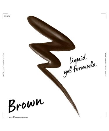 Nyx Epic Wear Liquid Liner - Waterproof Brown Matte Eyeliner - Buy Online on SooperMarket.com