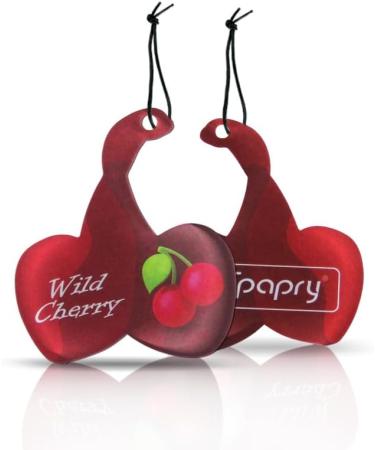 12Pcs Natural Cherry Scented Car Air Fresheners - Long Lasting Smell for Men & Women | Vent Clips Bulk Pack - Automotive Car Freshener Perfume - Buy Online on SooperMarket.com