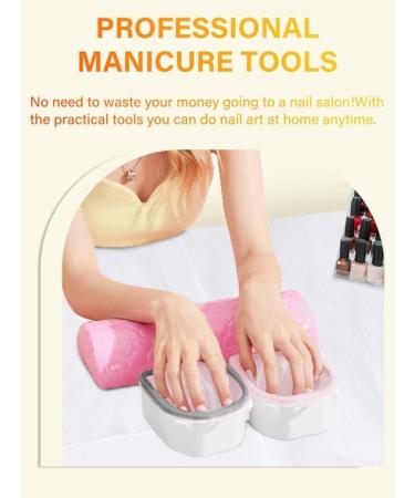 Yokilly Nail Soak Off Bowl 2PCS Acetone Acrylic Remover Kit - Nail Polish Remover Bowl with 5 PCS Nail Art Tools - Buy Online on SooperMarket.com