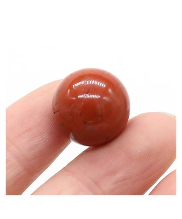 Natural Crystal Rough 16mm Round Natural Crystal Quartz Transfer Ball Polished Gemstone Beads Specimen DIY Jewelry Home Natural Stone (Color : Red Stone Size : 1PC)