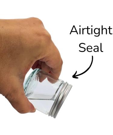 Elegant and Durable 30ml Clear Glass Jars with Airtight Silver Lids - Perfect for Candlemaking Storage DIY Beauty and Gifting - Heat-Resistant Refillable & Stylishly Compact (12) - Buy Online on SooperMarket.com
