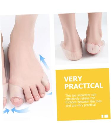 Sleeve Protectors 8 Pcs with Big Splitter, Thumb Protector, and Hallux Valgus Separators - Convenient Straps for Men - Soft Elasto Gel - Transparent - 23.5x2.3cm - Set of 2 - Buy Online on SooperMarket.com