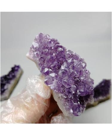 Collection Natural Amethyst Crystal Quartz Drusy Geode Cluster Healing Stones Decoration Ornament Purple Feng Shui Stone (Size : 45-60g) - Buy Online on SooperMarket.com