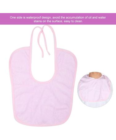  Mealtime Bib Elderly Bib Skin-friendly Breathable Waterproof Adjustable Belt for(Light pink 31 * 42) - Buy Online on SooperMarket.com