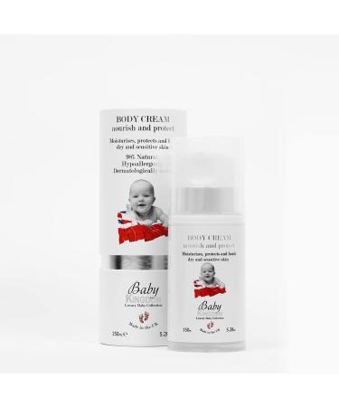 Baby Kingdom Collection Body Cream - Moisturizes Protects and Heals Dry and Sensitive Skin 98% Naturally and Hypoallergenic 150 mL (5.28 Fl Oz)