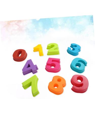 Alipis 10pcs Silicone Molds Silicone Baking Mold Number Molds Number Fondant Mold 10 Piece Set Fudge - Buy Online on SooperMarket.com