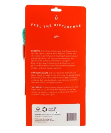 Clean Logic Exfoliating Bath Gloves - 6 Pack for Smoother Skin - Buy Online on SooperMarket.com