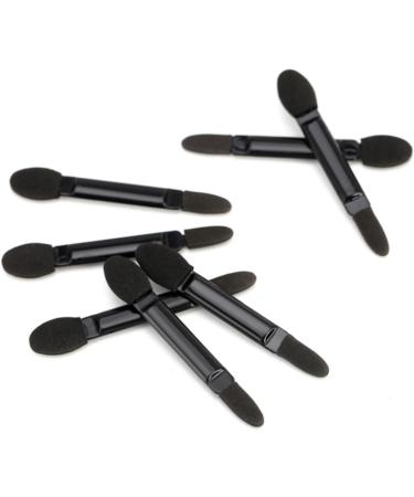 FOYTOKI 100 Pcs Makeup Eyeshadow Brush Eyeshadow Double Sided Eyeshadow Brush Kit Black - Buy Online on SooperMarket.com