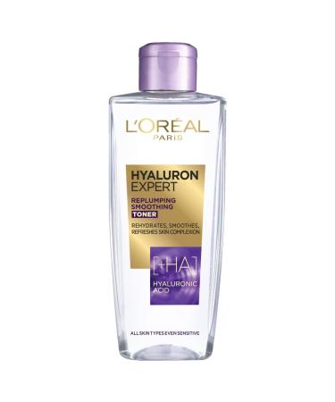 L'Or al Paris Hyaluron Expert Replumping Toner Hyaluronic acid removes traces of makeup and refreshes skin complexion 200ml