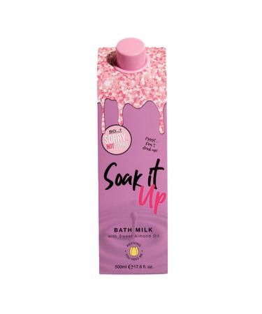 So... Sorry Not Sorry Soak It Up Bath Milk Nourishing & Restoring Bath Soak Infused with Sweet Almond Oil & Vanilla Vegan & Cruelty Free (500ml)