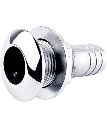 EEYAD 316 Stainless Steel Boat Thru-Hull Fitting Drain - 3/4 I.D. Hose Compatible - Buy Online on SooperMarket.com