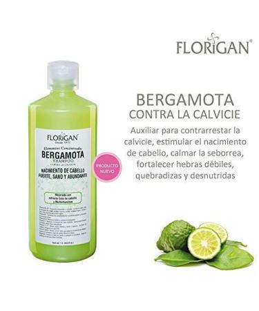 Florigan Bergamota Hair Growth Shampoo 1lt - 33.8 Fl Oz (Pack of 1) - Buy Online on SooperMarket.com