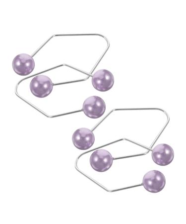 2 Pairs Dimple Trainer Face Trainer Metal Dimple Maker Dimple Clip Face Dimple Maker Facial Beauty Tool Dimple Maker for Cheeks Dimple Maker for Face Cheeks Clip Alloy Purple PLAFOPE 4.30X2.50X0.80CM Purple