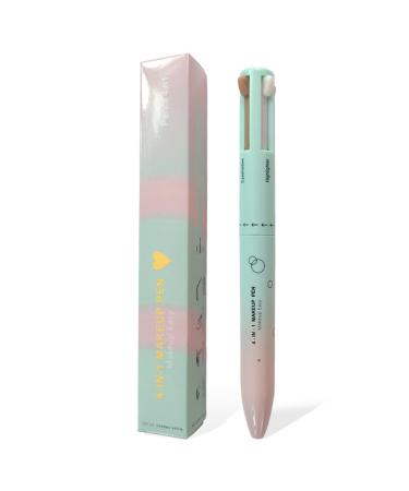Eyeliner 4 In 1 Makeup Pen Multifunctional Makeup Pen with Eyeliner Lip Liner Eyebrow Pencil and Highlighter Portable Travel Easy-To-Apply Makeup Pencil