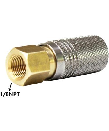 Paintball PCP 1/8" NPT Female Thread Coupler HPA CO2 Air Tank Refill Connector Quick Disconnect Quick Release Adapter Fitting 1/8'' NPT Female - 8mm - Buy Online on SooperMarket.com