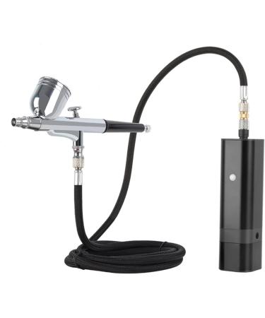 Paint Sprayer Cordless Airbrush Kit with Dual Action Gravity Type Spray Gun for Art Model Body Paint Artist Makeup Nail Tattoos Cake Tools for Painting Ceilings Fences cabinets Tm80s Black B - Buy Online on SooperMarket.com