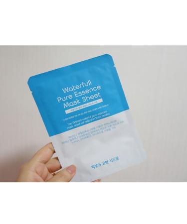 Waterfull Pure Essence Mask Sheet | 0.8 oz x 8 Pack | Moisture Facial Mask for Glowing Skin | International Shipping Available - Buy Online on SooperMarket.com