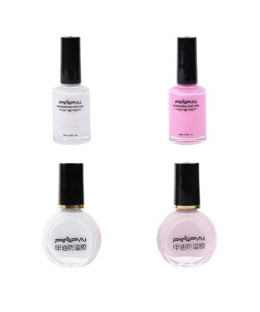 5 set of Nail Polish Glue Peel Off Liquid Nail Art Tape Latex Tape Finger Skin Protected Liquid Nail Care Tool White 15ml 5 set of (White 15ml) - Buy Online on SooperMarket.com