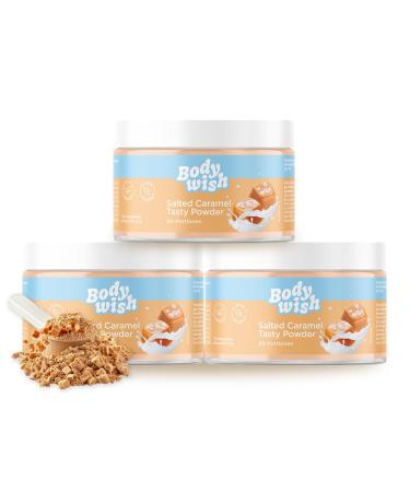 Bodywish - Salted Caramel Tasty Powder - low -calorie flavors |Natural taste - sugar substitute nutrition |3 x 150gr - Salted Caramel Aroma Salted Caramel 3 x 150 gr