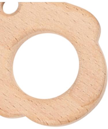 5Pcs Baby Teethers Owl Wooden Chewing Ring | Non-Toxic Robust DIY Jewelry Accessories & Baby Bite Stick - Buy Online on SooperMarket.com