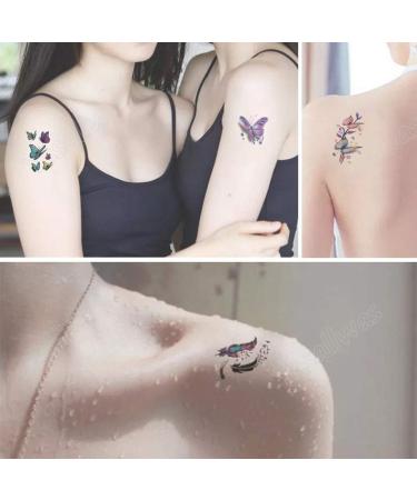 Yesallwas Butterfly Temporary Tattoos for Women - 30 Sheets | Waterproof 3D Fake Tattoos Stickers | Long Lasting and Stylish Butterfly Designs - Buy Online on SooperMarket.com
