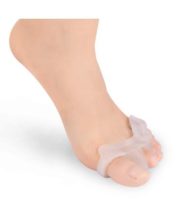 1 Pair Gel Toe Separators for Bunions & Overlapping Toes - Toe Straightener and Big Toe Corrector - Buy Online on SooperMarket.com