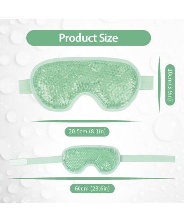 NEWGO Cooling Eye Mask for Puffy Eyes Reusable Hot Cold Therapy Gel Cold Eye Mask for Migraine Headache Dark Circles Dry Eyes Swollen Eyes Sinus Pain Green - Buy Online on SooperMarket.com