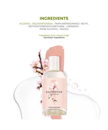 Yves Rocher Cherry Blossom cherry bloom Eau de toilette for Women Spray 100 ml./3.3 fl.oz. - Buy Online on SooperMarket.com