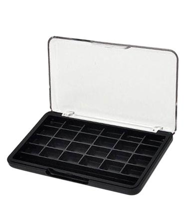 Sharplace 24 Grids Empty Eyeshadow Palette with Clear Lid - Ideal for Lipstick Blush & Powder - Black - International Shipping Available - Buy Online on SooperMarket.com