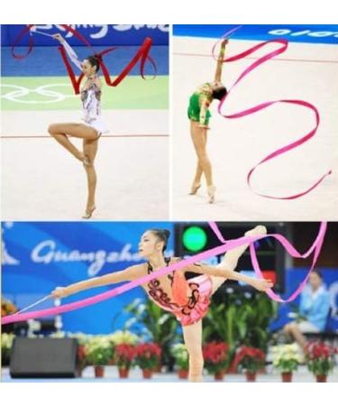 Floratek Dance Ribbon Streamer 10 Pack - 4.0 Meters | Rhythmic Gymnastic Silk Ribbons for Kids - Artistic Baton Twirling - Buy Online on SooperMarket.com