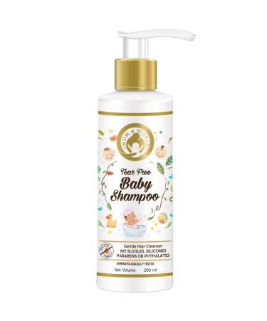 Mom & World Tear Free Baby Shampoo with Organic Moroccan Argan Oil and Oats Extract  200ml