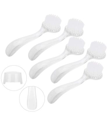 5pcs White Dust Brush Set for Nails - Nail Art & Manicure Brushes for Beauty & UV Gel Application - Buy Online on SooperMarket.com