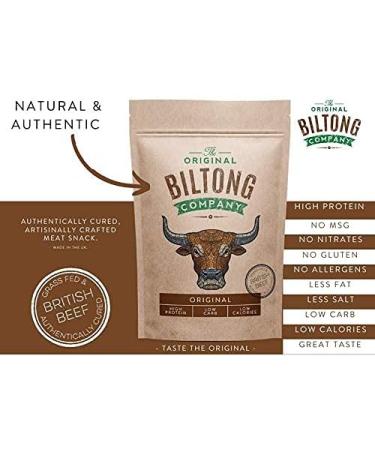 The Original Biltong Company - High Protein British & Irish Beef Snack (250g) - Buy Online on SooperMarket.com