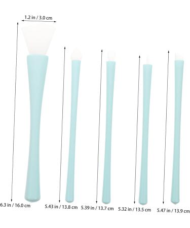 Didiseaon 2 Sets Silicone Makeup Brush Lip Applicators Eyeliner Applicator Eye Shadow Lip Liner Brush Silicone Facial Mask Brush Skincare Brush for Mud Concealer Lips Silica Gel Lip Brush - Buy Online on SooperMarket.com
