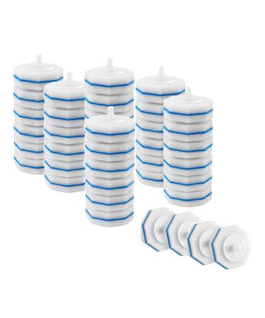HOMEDEK 40 Pieces Upgraded Wall Refill Toilet Flushable Refill Disposable Magic Heads Compatible Toilet Wand Refills