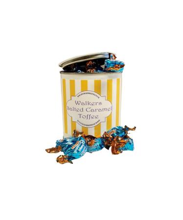 Personalized Customise With Your Own Message 250g Paint Pot Tin of Walkers Individually Wrapped Salted Caramel Toffees