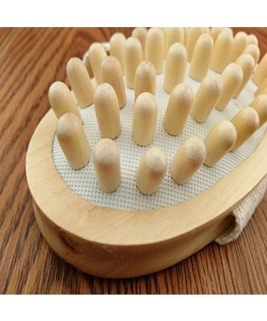 AnHua Anti Cellulite Massager Brush - Handheld Wood Spa Bath Tool - Buy Online on SooperMarket.com