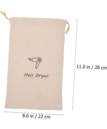 PRETYZOOM Linen Hair Dryer Bag Hair Blower Portable Hair Dryer Bag Dust Bags for Handbags Storage Bag Universal Velvet Bag Travel - Buy Online on SooperMarket.com
