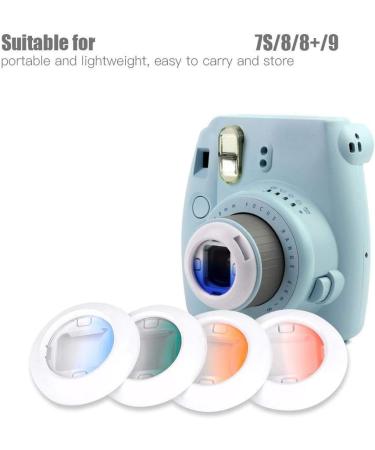 Gradient Lens Filter Set for Fujifilm Instax Mini 7S/8/8+/9 Camera - 4 Colors Close-up Kit - Buy Online on SooperMarket.com