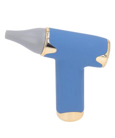 High Speed Design Electric Hair Dryer Bladeless Handheld Dust Blower Portable Mini Fan for Camping Various Pets (Blue)
