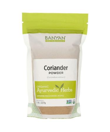 Banyan Botanicals Coriander Powder - Certified Organic, 1/2 lb - Coriandrum sativum - A cooling household spice that promotes healthy digestion 8 Ounce (Pack of 1)