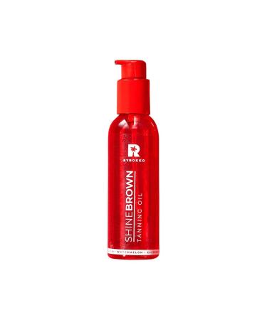 BYROKKO Shine Brown Watermelon Tanning Accelerator Oil (145ml) Premium Oil for Turbo Tan Sun and Solarium Fastest Most Efficient Tanning Oil