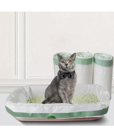 yeesport Cat Litter Box Bag - Drawstring 10PCS Portable Strong Sturdy Large Portable Strong Kitten Litter Pan Bag Cat Waste Box Liner White L - Buy Online on SooperMarket.com