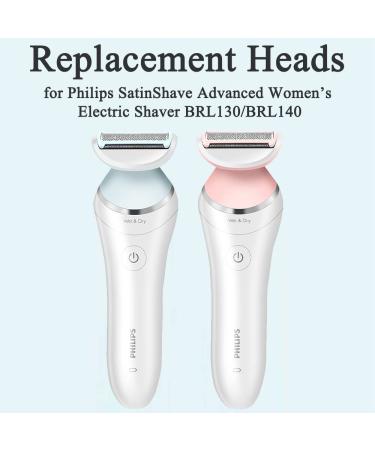Replacement Head for Philips SatinShave BRL140 BRL130 - Pink | Wet & Dry Ladyshave Foil and Blade Cutter - Philips Trimmer Razor - Buy Online on SooperMarket.com
