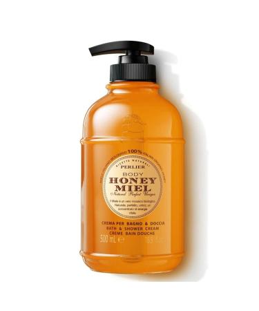 Perlier Sweet Honey Miel Shower & Bath Cream - 100% Organic Honey, Deep Moisturization - 16.9 oz - Buy Online on SooperMarket.com