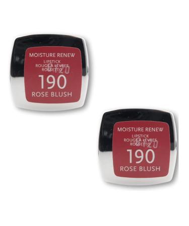 Rimmel Moisture Renew Lipstick Rose Blush 190 - Pack of 2 - Buy Online on SooperMarket.com