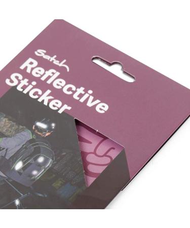 Satch Reflective Sticker Set - Youth Unisex Purple - 7 Self-Adhesive Removable Highly Reflective Stickers for Safety - Buy Online on SooperMarket.com